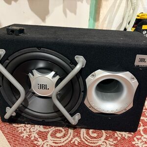 JBL GT Series Black and Silver Portable Speaker